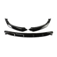 thumbnail image 2 of 3pcs Set Front Bumper Lip for BMW 5-Series G30 G31 G38 540i M Sport 2017-2019, Front Spoiler Diffuser Front Splitter Lip Body Kit Spoiler, Gloss Black, 2 of 9