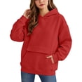 thumbnail image 7 of SYwaren Women's Oversized Pullover Hoodie Casual Long Sleeve Sweatshirt Tops, 7 of 7