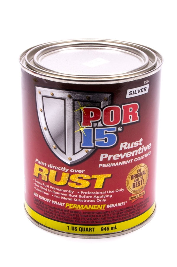 POR15 Rust Preventive Paint Silver 1 qt can P/N 45304