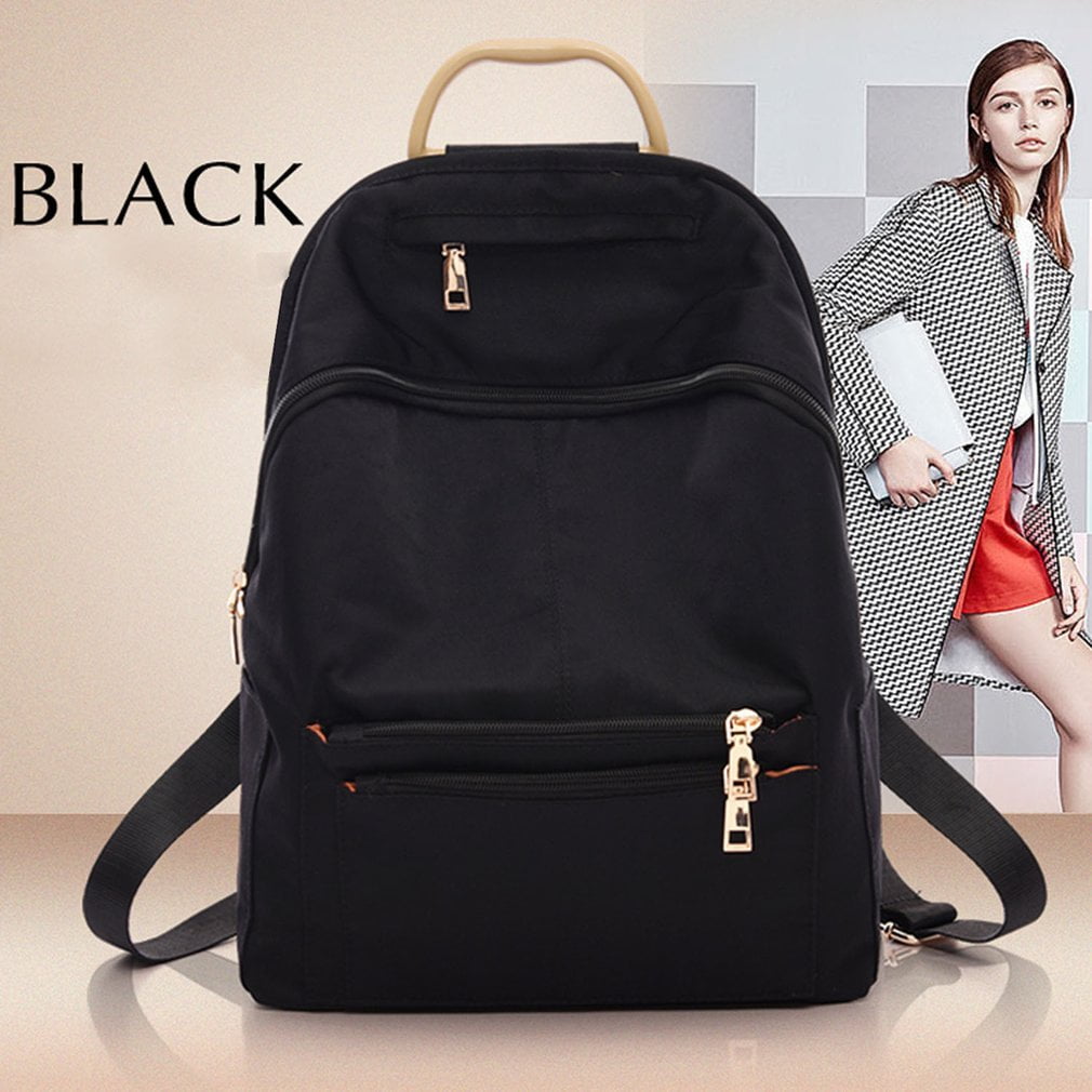 Women Nylon Backpack Casual Solid Color Teenage Girls Students School ...