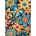 thumbnail image 1 of Couristan 37741074036056T 3 ft. 6 in. x 5 ft. 6 in. Covington Geranium Rug - Navy & Multicolor, 1 of 2