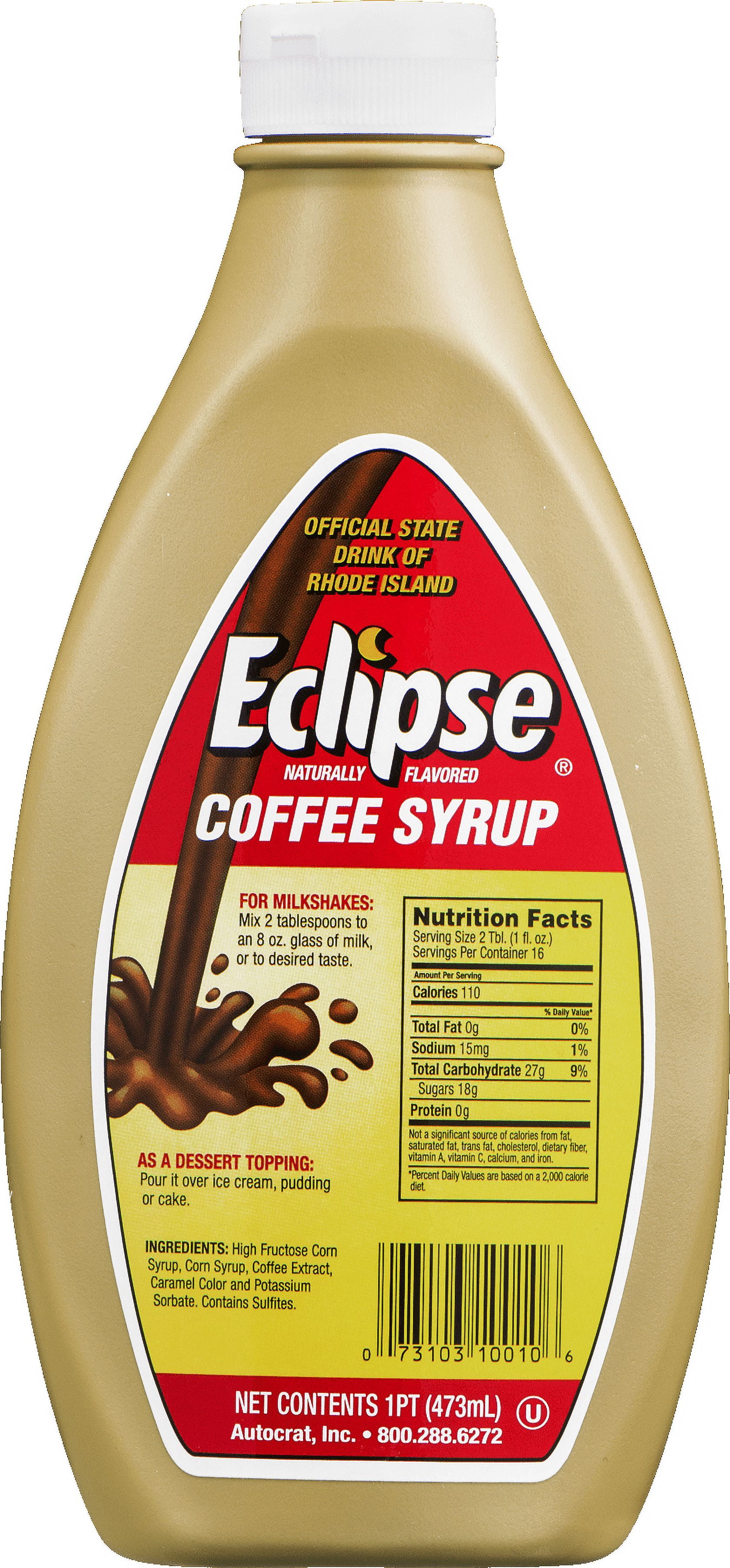 Eclipse Coffee Syrup, 16 Net fl. oz Plastic Bottle