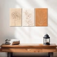 thumbnail image 2 of Elephant Stock The Art Of Botanical Wall Art - Horizontal Multi Panel Canvas - Living Room Wall Decor - Floral And Botanical Multi Panel - Beige And Orange Decor - 26" x 12", 2 of 4