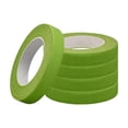 thumbnail image 2 of Cinta floral de tela suave, 5 rollos para envolver tallos de flores y manualidades. Verde brillante, 2 of 9
