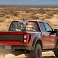 thumbnail image 3 of SEANATIVE Truck Back Window Graphic Decal Patriotic Decoration Vehicle Decals for Rear Window Universal Fit Pickup Car Accessories Suitable for Most Pickup Trucks, Deer American Flag, 3 of 7