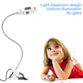 thumbnail image 2 of Skrivbordslampa 48 LED USB Klämlampa Arbetsbelysning Ögonskydd 8W LED Läslampa med Klämma Kallt och Varmt Vitt Ljus, 2 of 5