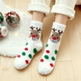 thumbnail image 5 of geerera Christmas Fuzzy Socks, Warm Winter Fluffy Socks, for Holiday Gift, Cozy Home Wear, 5 of 6