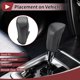 thumbnail image 3 of Cubierta de pomo de cambio antideslizante Unique Bargains para palanca de cambios del coche, protector para Ford Fiesta 2009-2012, cuero sintético negro, 3 of 7