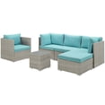 thumbnail image 2 of Modway Repose Outdoor Patio 6 Piece Sectional Set, Multiple Colors, 2 of 7
