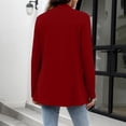 thumbnail image 4 of Nestiefly Lightweight Cardigan for Women 2026 Long Sleeve Open Front Casual Cardigans with Pockets Wine 2XL, 4 of 4