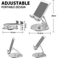 thumbnail image 4 of Support de Tablette, Support iPad Réglable, Support de Tablette Pliable Compatible avec iPad Pro 12.9, iPad Air, iPad Mini, Samsung Galaxy Tab, pour Appareils de 4-13 Pouces, 4 of 5