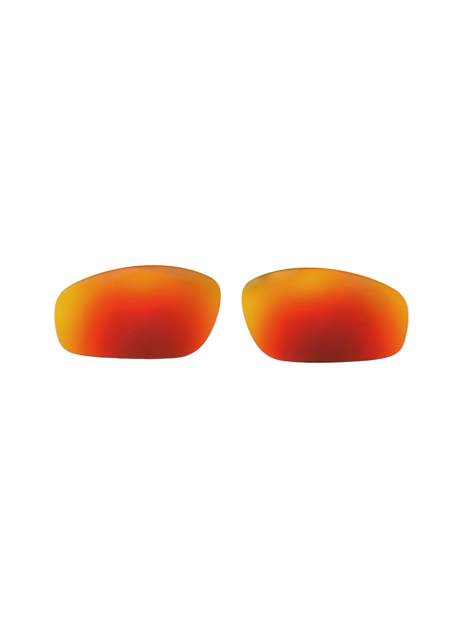 Buy Walleva Polarized Fire Red + Ice Blue Replacement Lenses For Maui