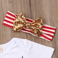 thumbnail image 3 of Infant Baby Girls My First 4th of July Outfits White Top+Dot Skirt Leg Warmers 4Pcs Baby Independence Day Clothes Sets, 3 of 8
