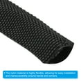 thumbnail image 3 of Unique Bargains 1' ID 6.5FT Nylon Protective Hose Sleeve, Cable Cover Sheath Protection, Black, 3 of 4