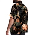 thumbnail image 3 of Bats Men's Short Sleeve Hawaiian Beach Shirts, Casual Printed Button Down Spread Collar Tops, Summer Unisex Style, 3 of 6