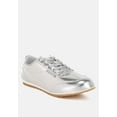 thumbnail image 2 of Astylos Metallic Faux Leather Sneakers, 2 of 10