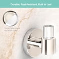 thumbnail image 2 of Gatco Clarion Bath Towel Hook, Wall Mount Bathroom Modern Robe and Towel Holder, Acrylic & Polished Nickel, 2 of 4