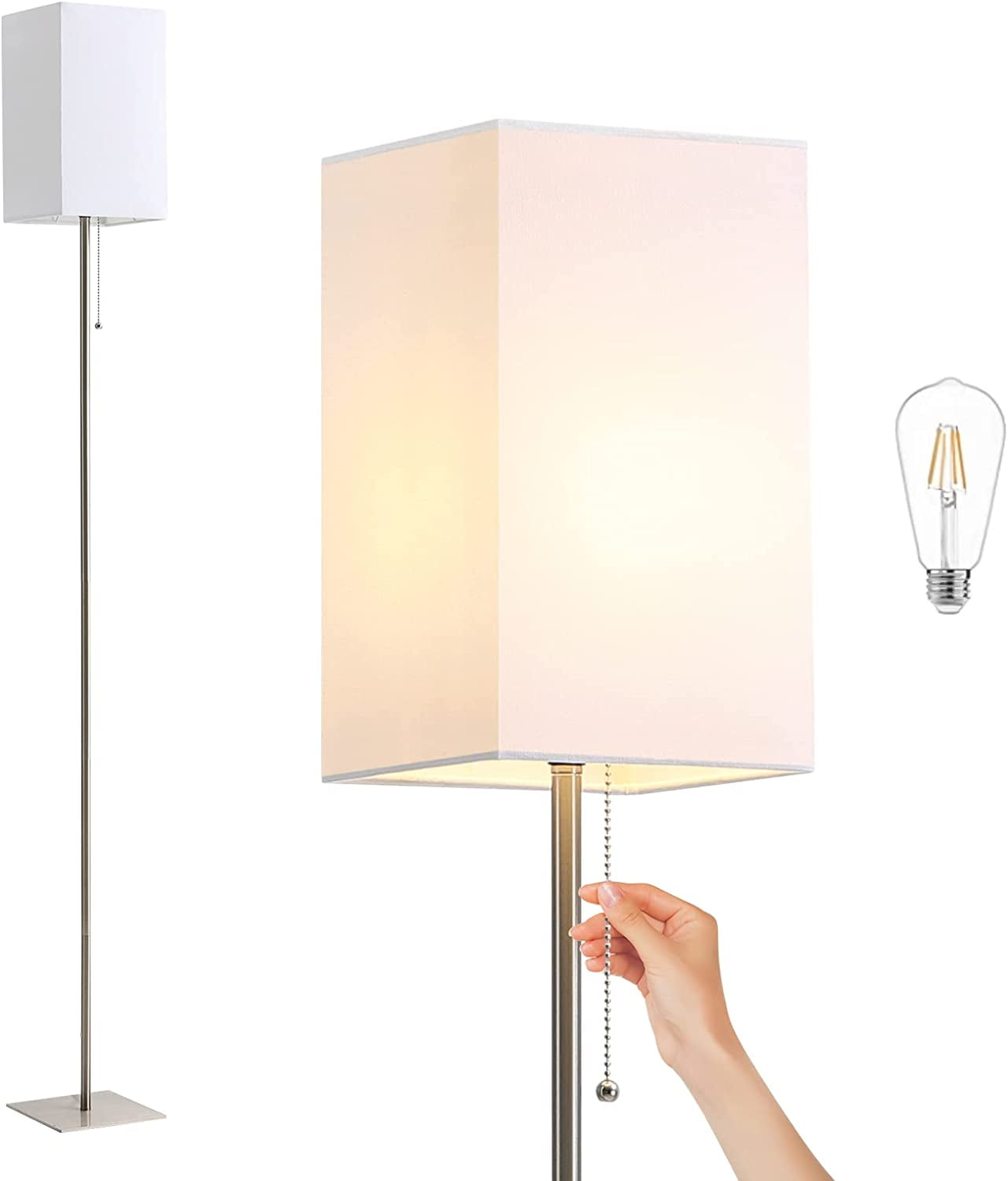 Lamp 3Way Touch Control Dimmable Standing Lamp with Sturdy Marble Base