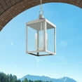 thumbnail image 3 of 20593-91 Livex Lighting Nyack - 3 Light Outdoor Pendant Lantern in Mid Century Modern Style - 8.25 Inches wide by 18.5 Inches high-Brushed Nickel, 3 of 13