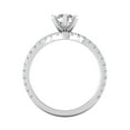thumbnail image 4 of Certified 1 3/8 Carat TW Diamond Solitaire Bridal Set Engagement Rings in 14k White Gold (H-I, I2), 4 of 5