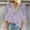 Purple, variant on QUNYINEY Green Shirts for Women Trendy Casual Floral 3/4 Sleeve V-Neck Tops Pullover Lace Loose Drop Shoulder T-Shirts