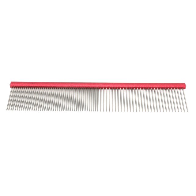 Pet Steel Comb, Stainless Steel Grooming Comb, Prevents Static Dog Grooming Comb for Shedding Tangles, Knots, Mats, Professional Grooming Tool for Long and Short Haired Dog