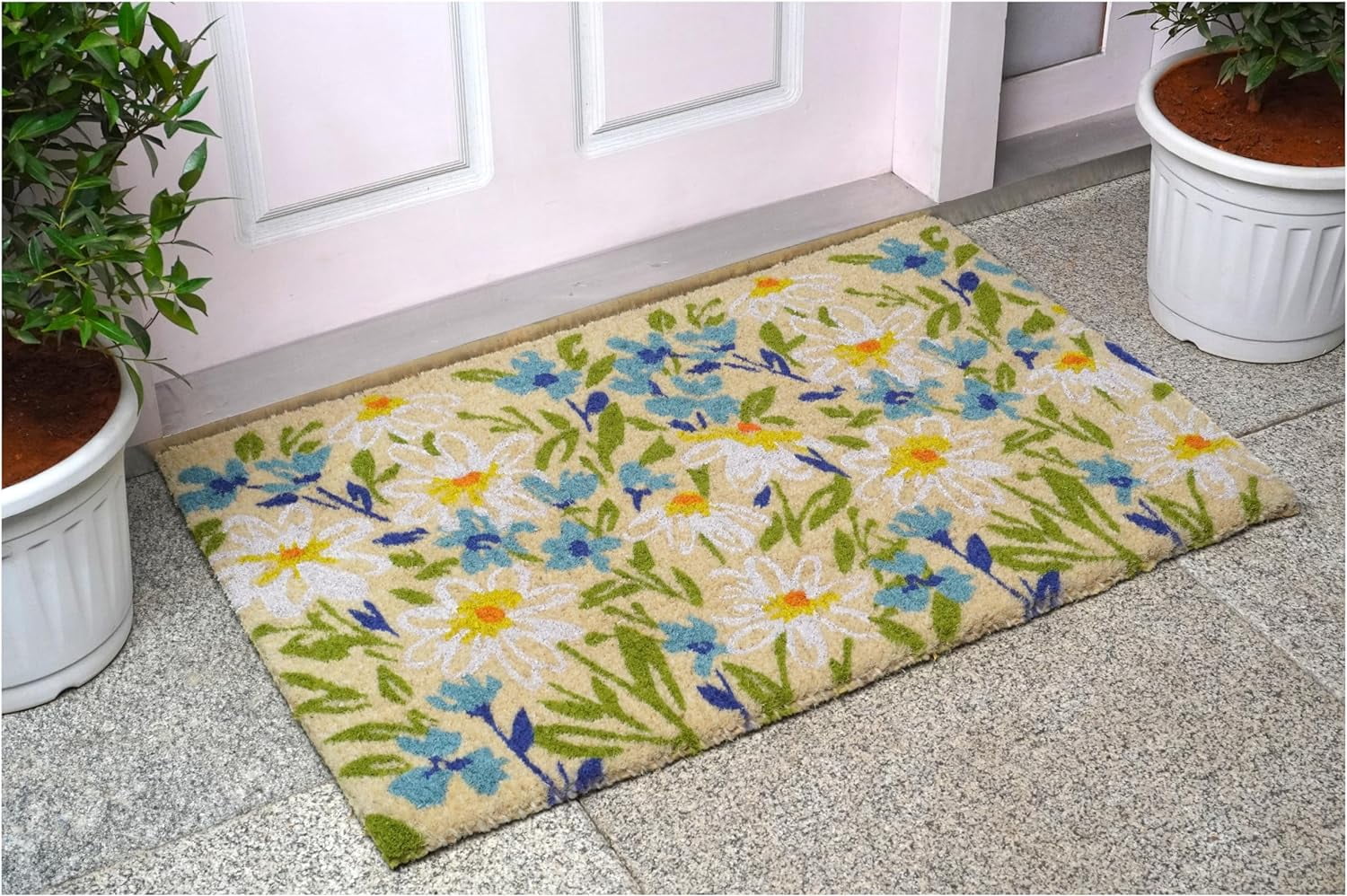 Calloway Mills 112841830 Fields of Daisy Doormat 18" x 30"