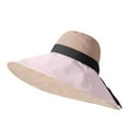 thumbnail image 4 of LUOGENLI Cowboy Hat Men Xxl Hat Lady Sun Sun Visor Lady Wide Hat Hat Spring and Summer Sun Chin Strap Bow Small Face Effect Sun Travel Outd Cowboy Hat Straw Covers, 4 of 4