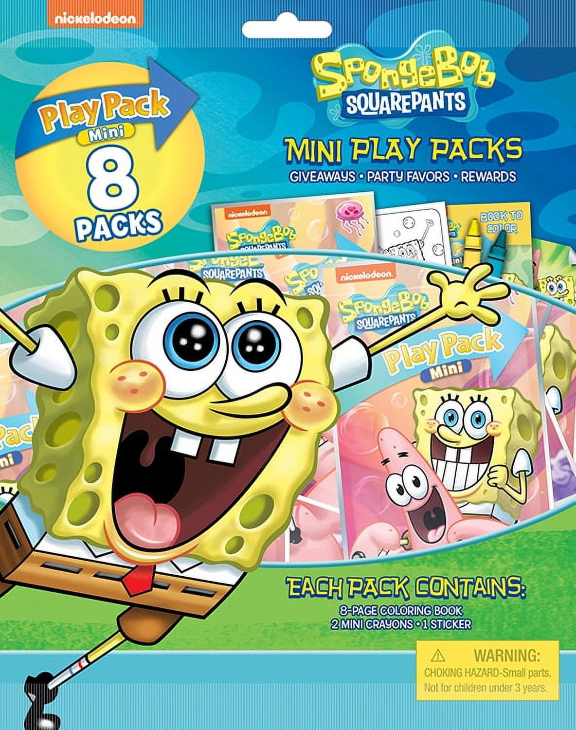 Variety 2 SpongeBob Play Pack Coloring Book Crayons Stickers Christmas