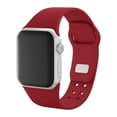 thumbnail image 3 of Arkansas Engraved Silicone Unisex Watch Band for Apple Watch - 42/44/45/49mm(46mm Series 10/11) Crimson by Affinity Bands, 3 of 4