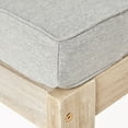 thumbnail image 6 of GDF Studio Makayla Ana Outdoor 3 Seater Acacia Wood Sectional Sofa Set, Light Gray, 6 of 8