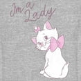 thumbnail image 2 of Junior's Aristocats I'm a Lady Graphic Tee Athletic Heather X Large, 2 of 3
