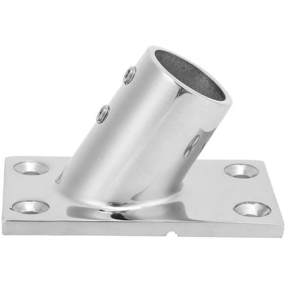 Boat Hand Rail Fitting,316 Stainless Steel 60 Degree Boat Deck Handrail Rail Fitting Round Base for 7/8in