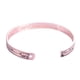 thumbnail image 2 of Elegante pulsera austriaca abierta con cadena de mano, joyería para mujer, regalo Oro rosa, 2 of 5