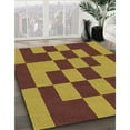 thumbnail image 3 of Ahgly Company Machine Washable Indoor Round Transitional Saffron Red Area Rugs, 4' Round, 3 of 7