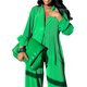 thumbnail image 4 of VISgogo Conjunto de Traje Femenino de 2 Piezas, Camisa de Manga Larga con Solapa de Color Sólido + Pantalones Largos Sueltos para Mujer, S/M/L/XL/XXL VISgogo moda, 4 of 9