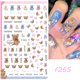 thumbnail image 1 of Pegatina de Arte de uñas de oso de peluche Kawaii 3D, calcomanía autoadhesiva de dibujos animados, diseño de fantasía lindo, deslizadores, accesorios de decoración de manicura, 1 of 4
