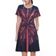 thumbnail image 1 of Balery Fireworks3 Vestidos sueltos de manga corta para mujer, vestidos de verano 2025, vestidos casuales de corte A con vuelo., 1 of 6