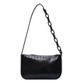 thumbnail image 2 of Bolsa Patrón de cocodrilo Bolso Mujer Cuero Retro Totes Bolso de hombro (Negro) JShteea Para Estrenar, 2 of 7