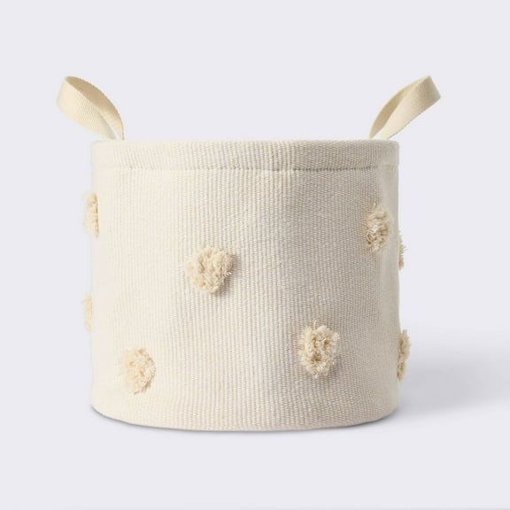 Medium Decorative Basket - Cream