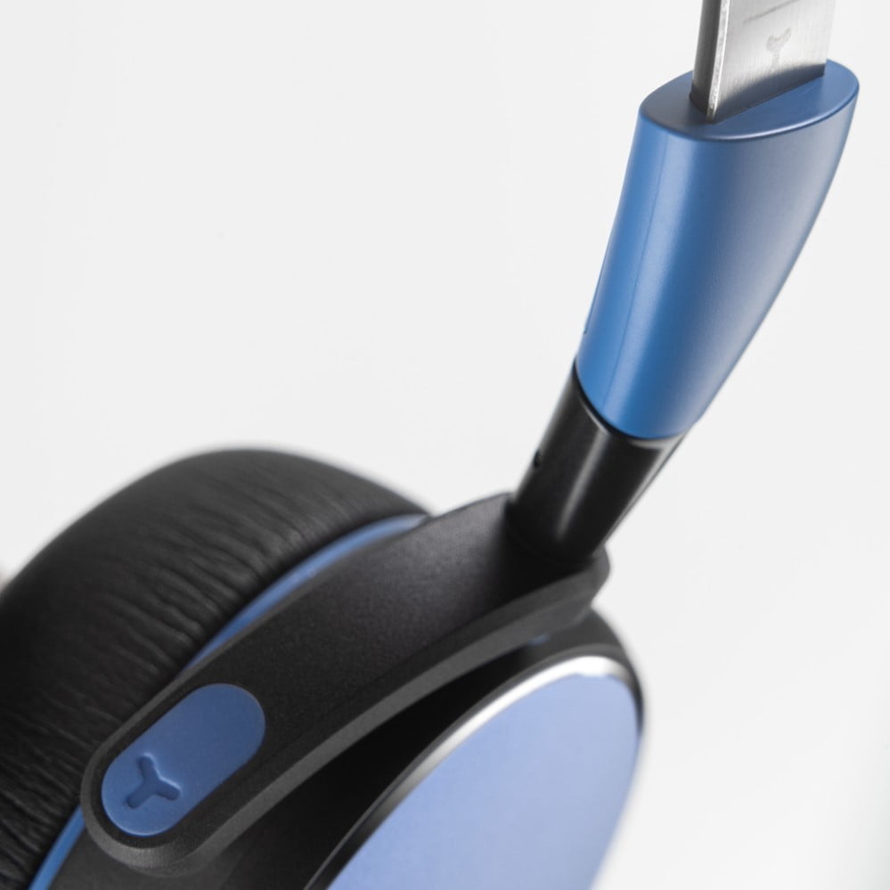 AKG Y400 On Ear Foldable Wireless Bluetooth Headphones (US Version) - Blue