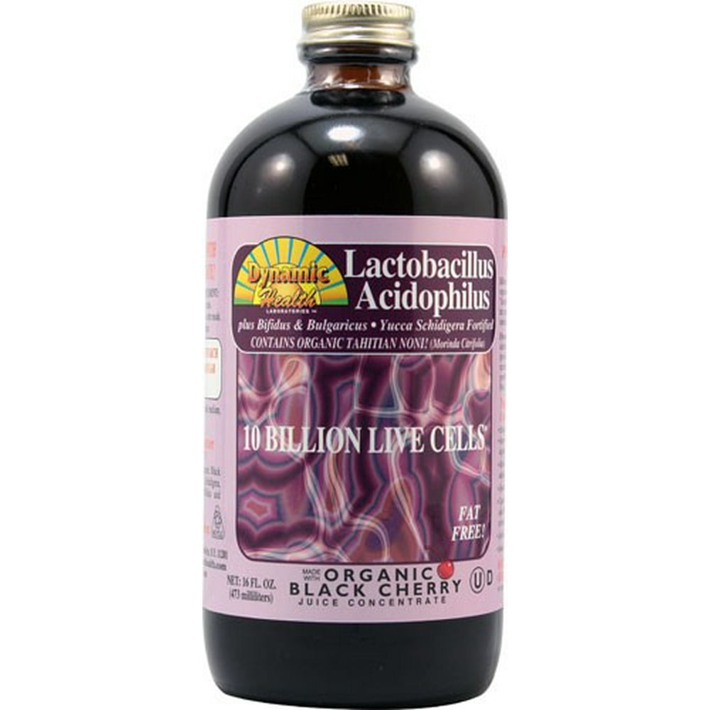 Dynamic Health Probiotics Lactobacillus Acidophilus Black Cherry 10