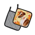 thumbnail image 2 of Caroline's Treasures Smooth Fox Terrier Fall Pair of Pot Holders, 2 of 2