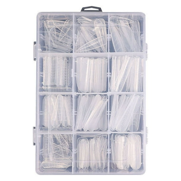 Paquete de 60 pegatinas con formas francesas para sistema de gel de uñas, almohadillas suaves y reutilizables, plantilla, formas dobles para manicura francesa.