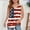 10 Multicolor, variant on Freshbabe Girls Peplum Tank Tops, Sleeveless Ruffle Hem Blouses, Summer Casual Tops for Kids, 4th Of July Party