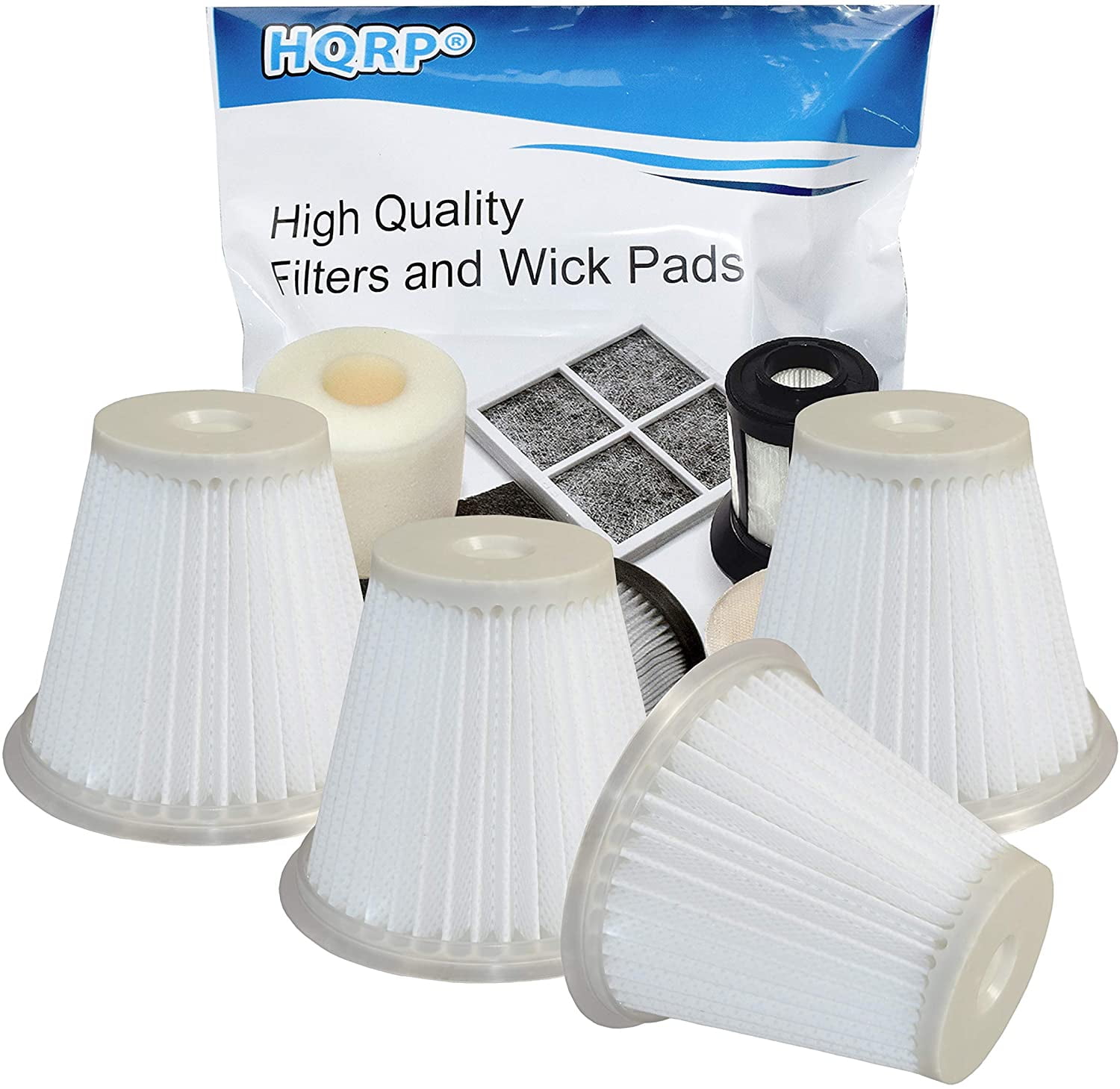 HQRP 4Pack Washable & Reusable Filters for Black & Decker CHV1400
