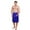 Blue, variant on SKYLINEWEARS Mens 100% Terry Cotton Adjustable Velcro Spa Shower Towel Bath Wrap