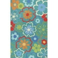 thumbnail image 3 of KAS Rugs Sonesta 2029 Blue Floral Splash Hand-Hooked 100% Polyester Area Rug wit, 3 of 3