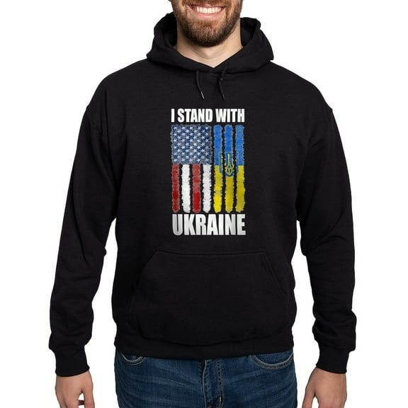 CafePress - Ukrainian Lover I Stand With Ukraine Sweatshirt - Pullover Hoodie, Classic, Comfortable Hooded Sweatshirt