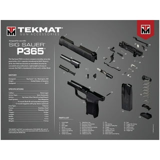 TekMat Gun Cleaning Mat For Ruger MkIII - 365+ Tactical Equipment
